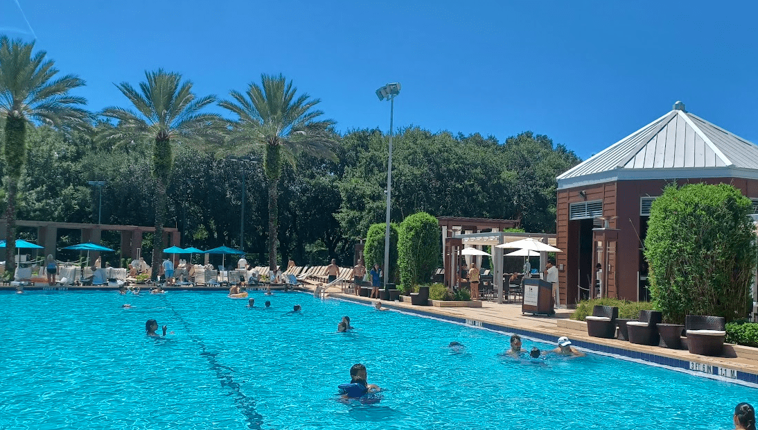 pool at Swan and Dolphin disney