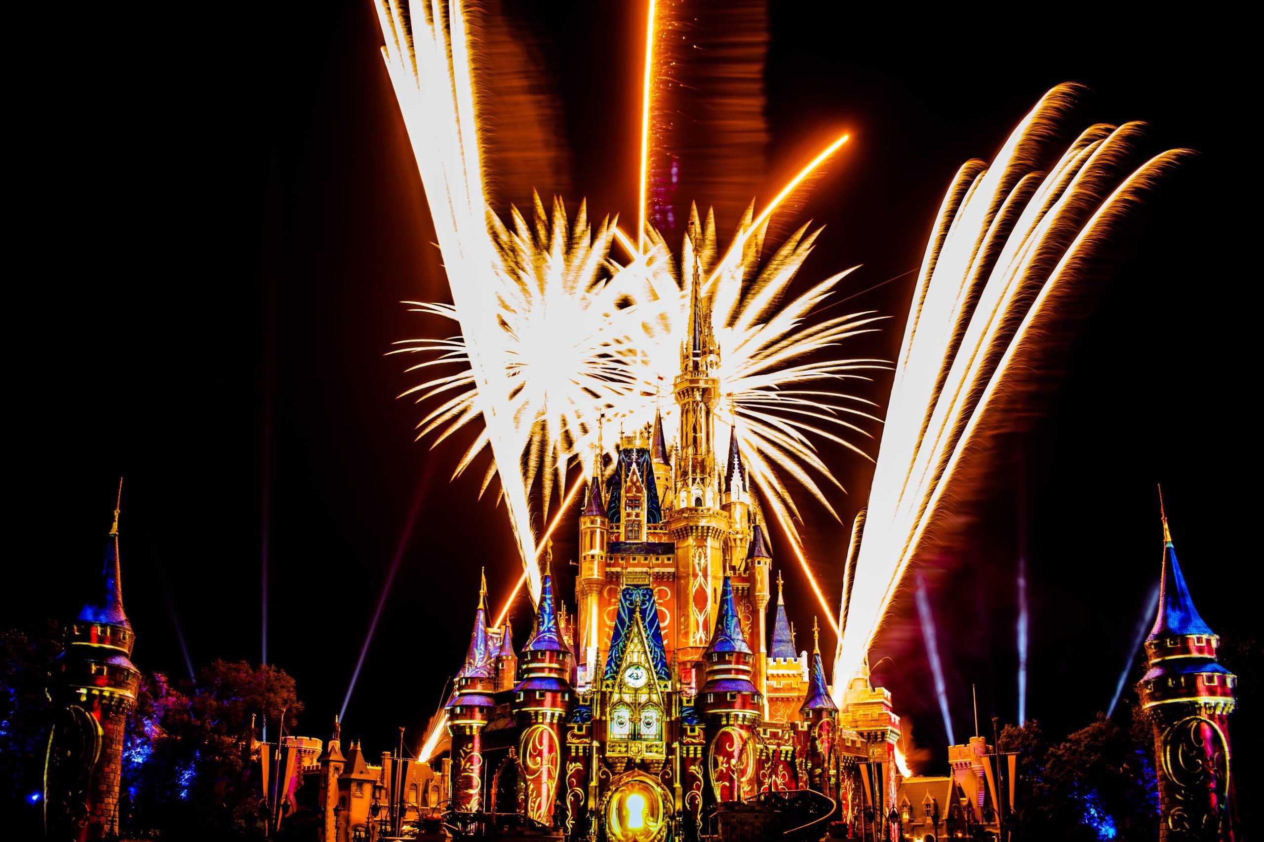 Fireworks and Castle at Magic Kingdom