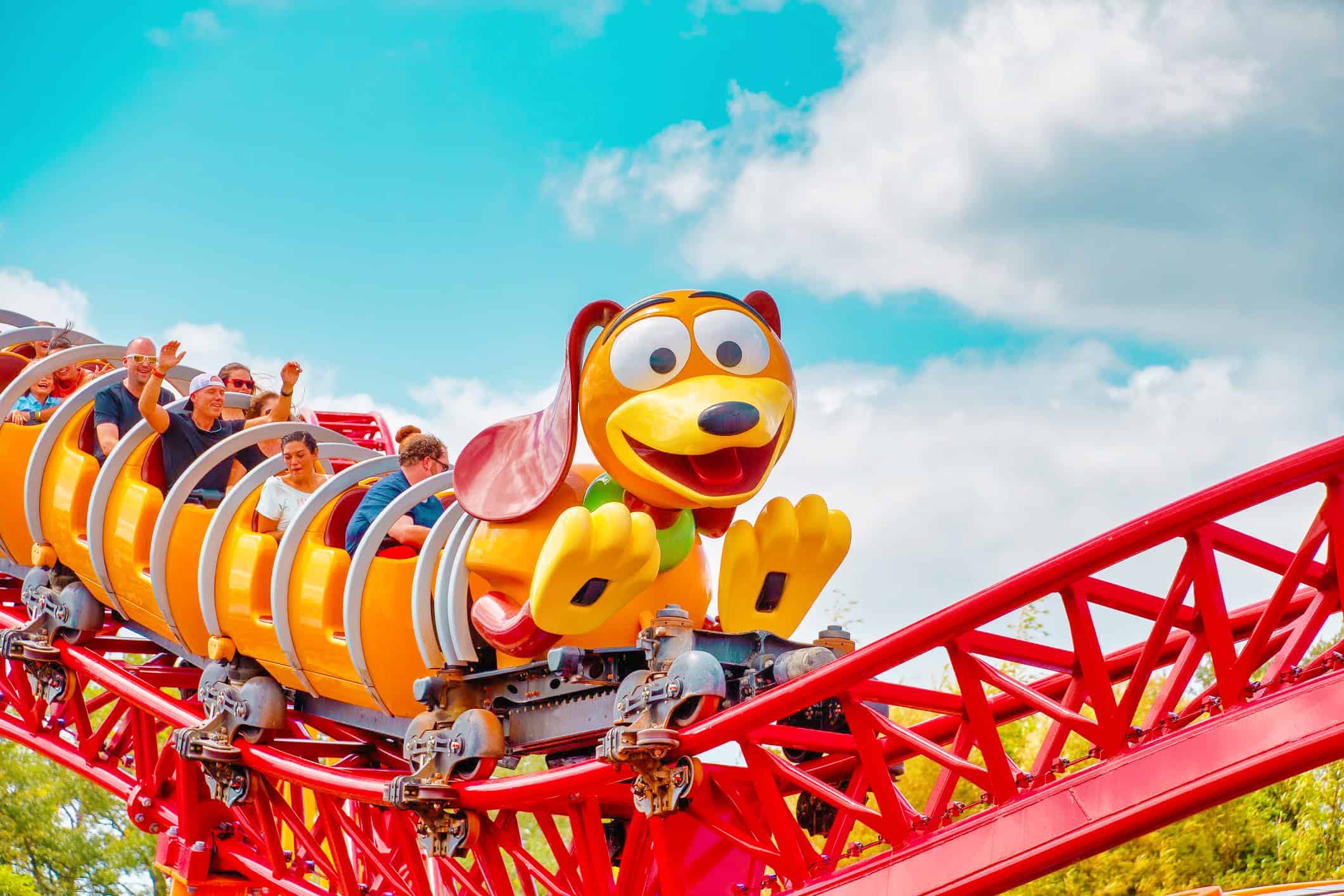 Front of Slinky Dog Dash coaster at Hollywood Studios