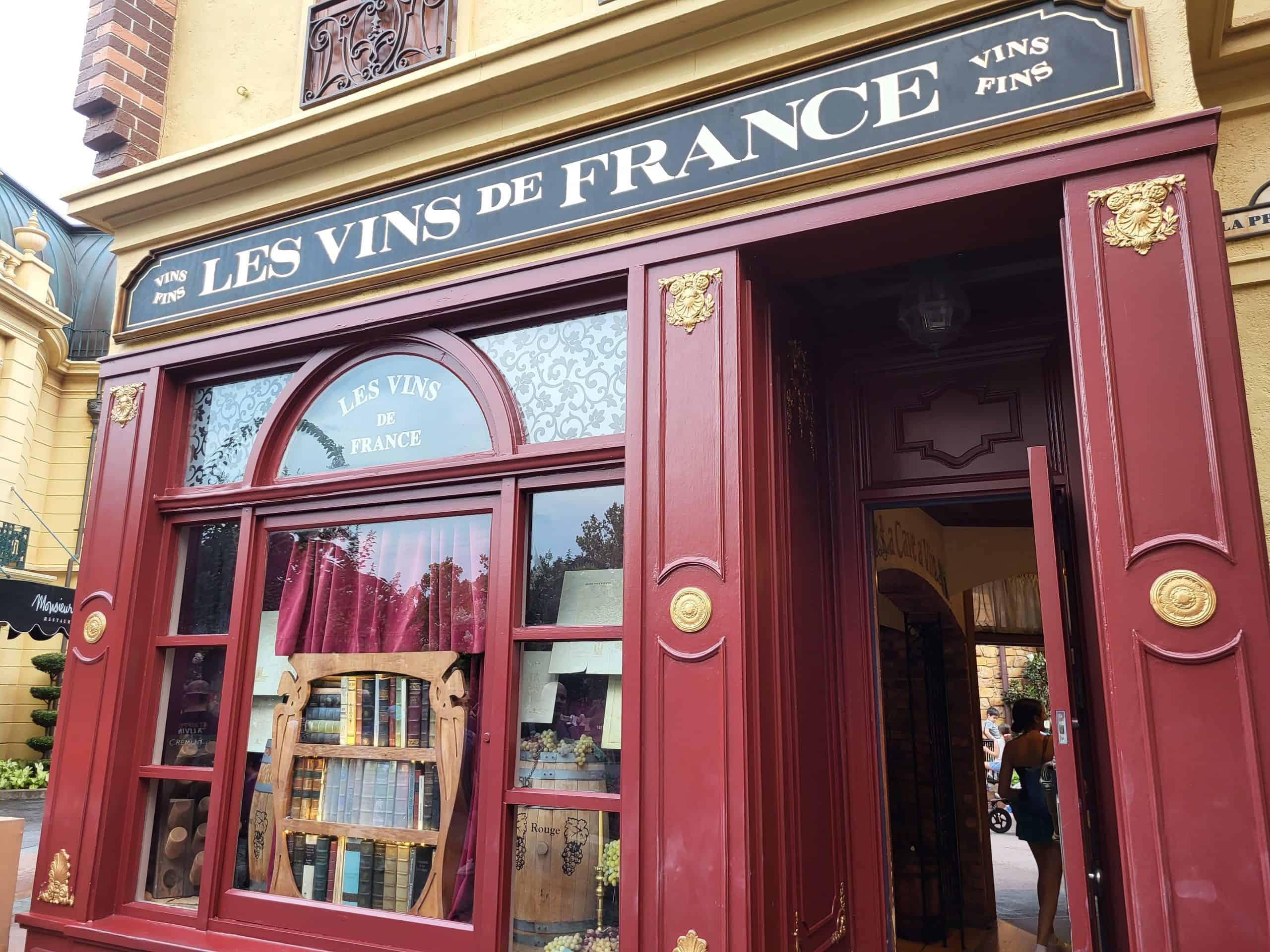 Entrance of Les Vins de France in EPCOT