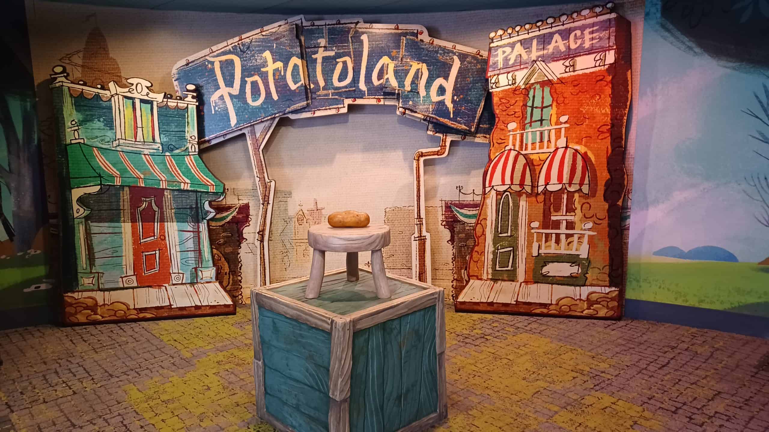 Potatoland sign and photo op at Hollywood Studios