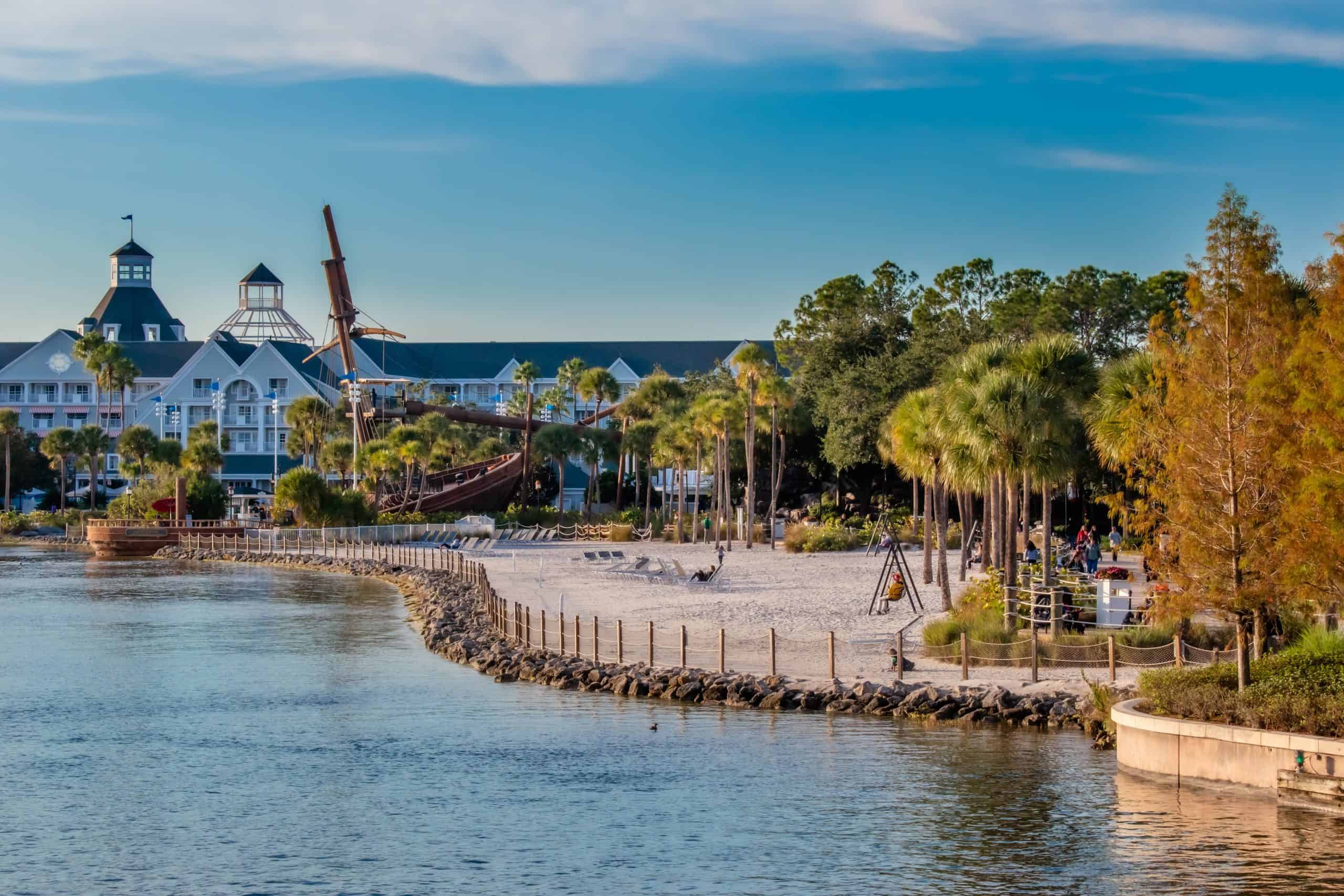 Beach at Disney's Yacht Club Resort