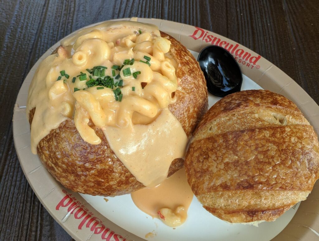Disneyland Mac and Cheese Bread Bowl from Harbour Galley
