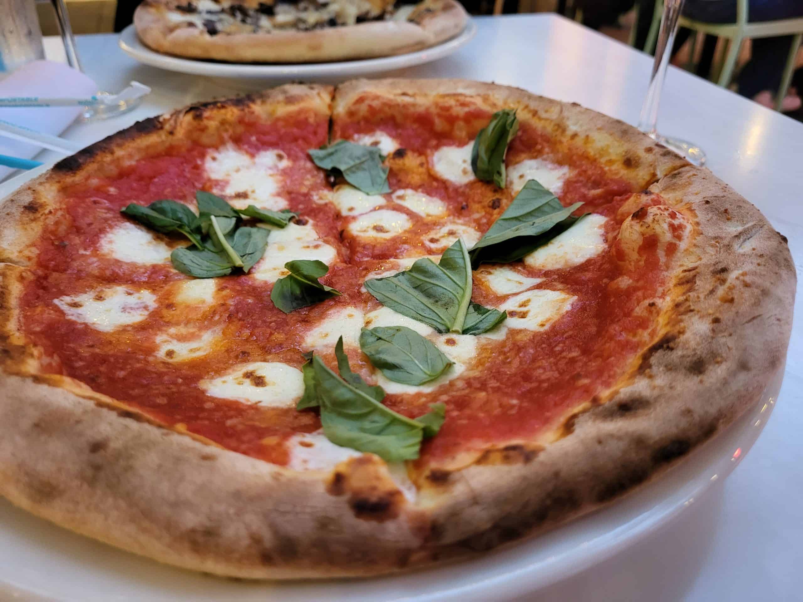 Margherita pizza from Naples in Downtown Disney