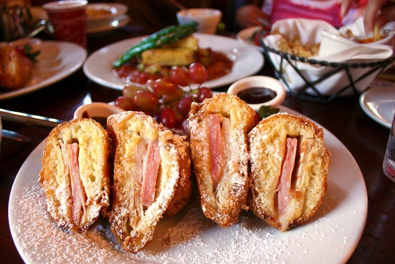 Monte Cristo sandwich from Cafe Orleans in Disneyland