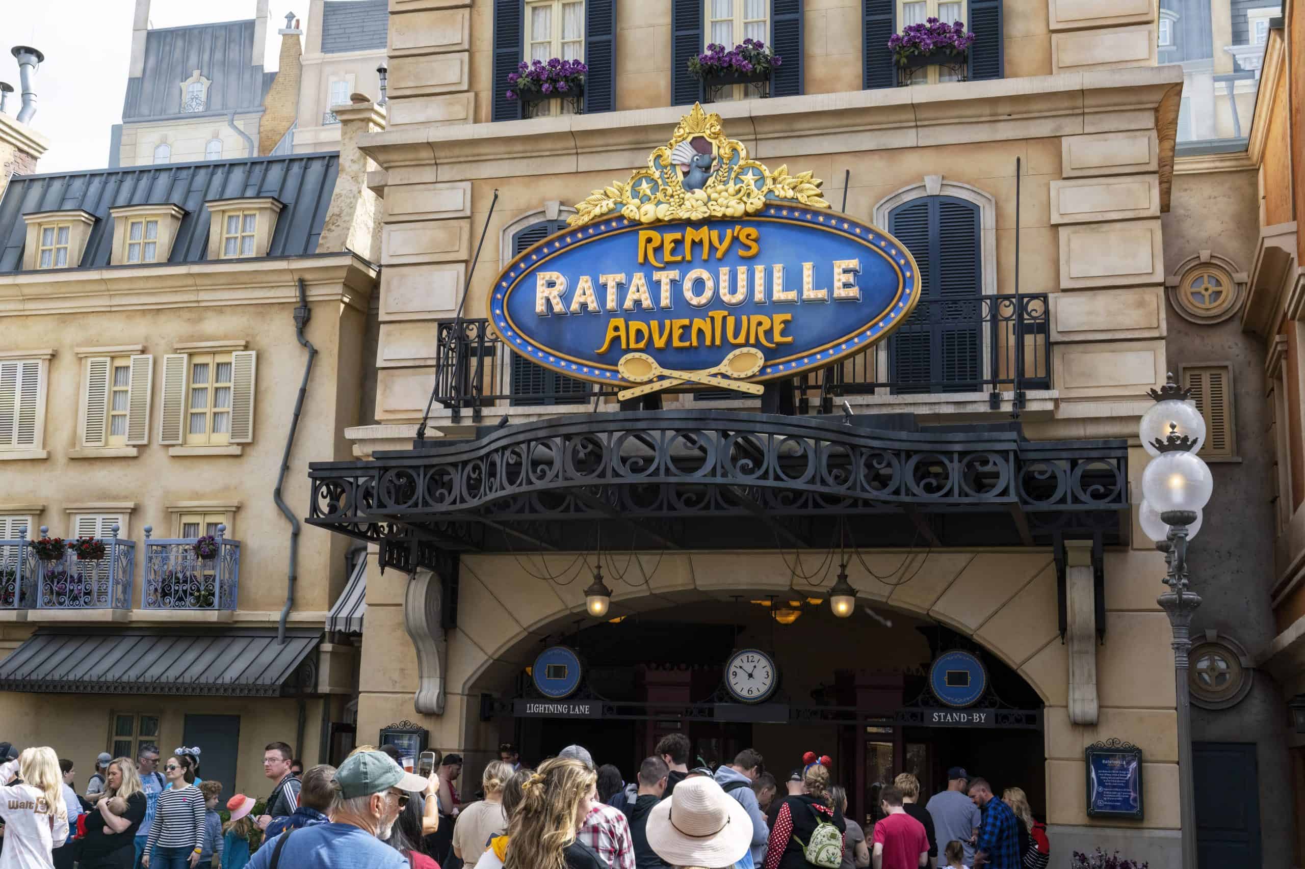Remy's ride and queue at EPCOT